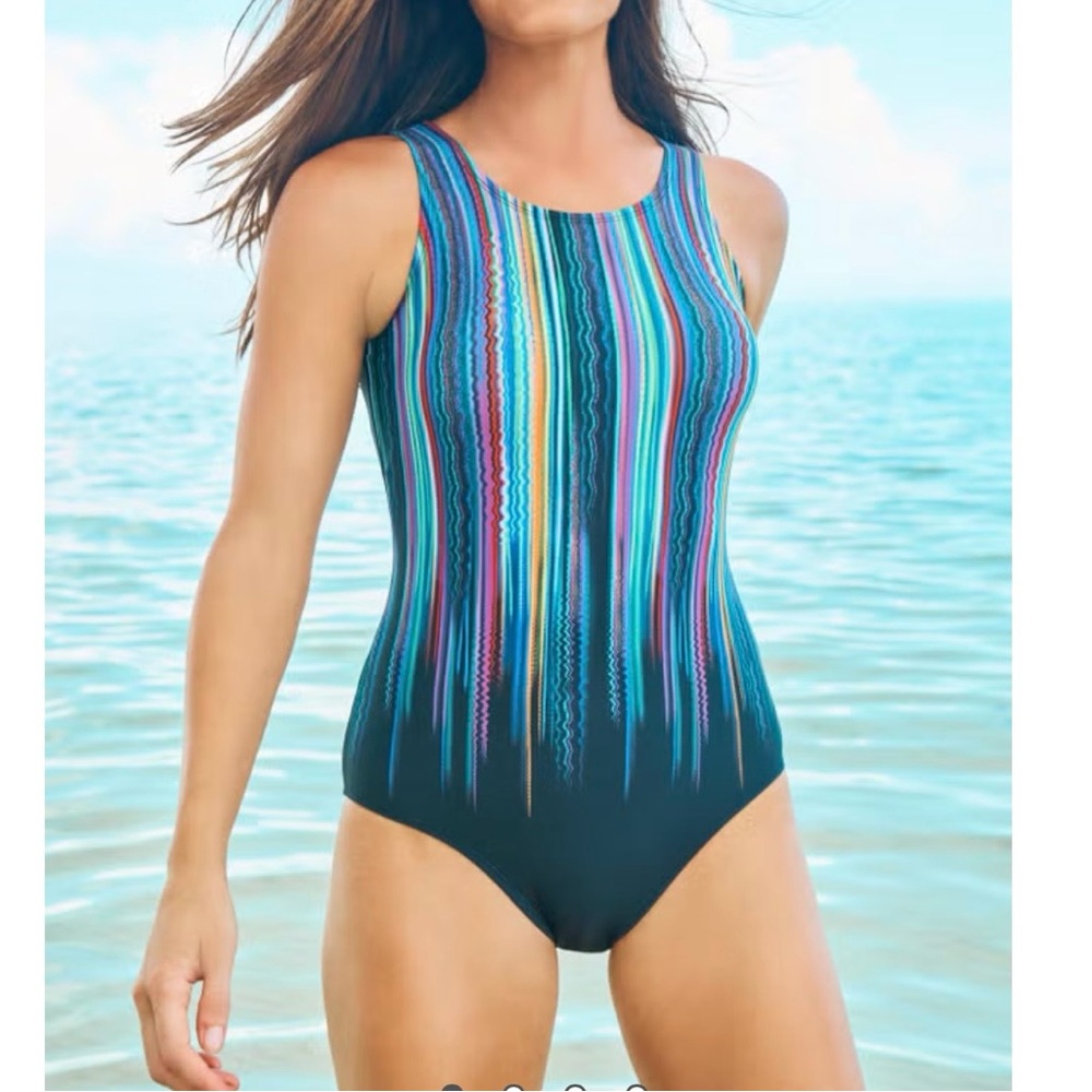 Swim 365 Halter Style One Piece Swimsuit. 18